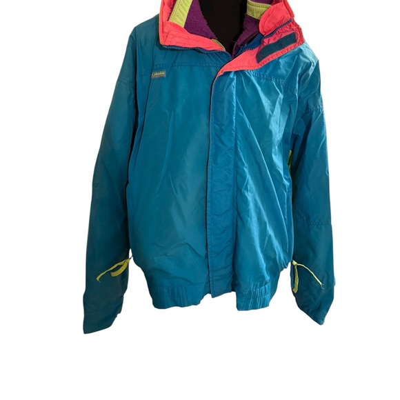 Columbia Blue and Pink Ski Jacket - Picture 1 of 10